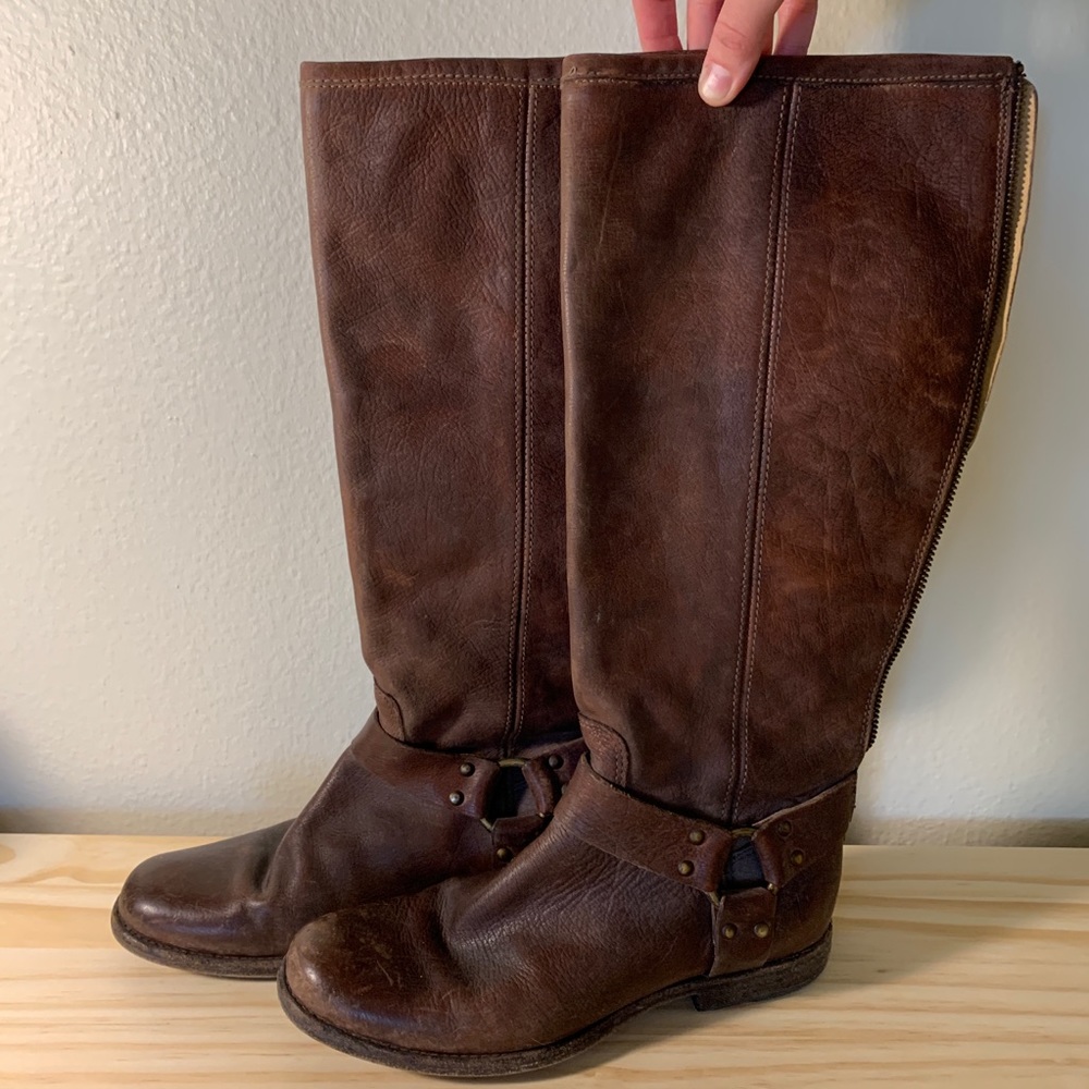 Frye Tall Leather Boots | Like New!